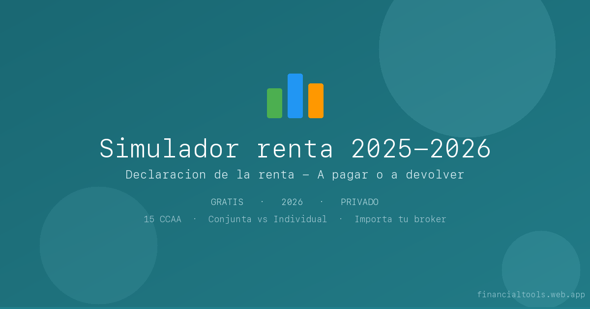 Simulador IRPF 2026 | Declaración de la renta gratis